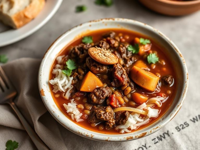 Hearty Beef and Lentil Stew