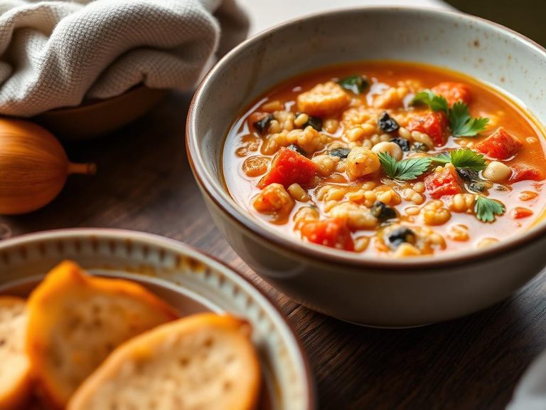 Hearty Kamut and Vegetable Soup
