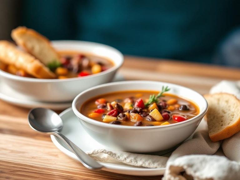Hearty wheat berry soup