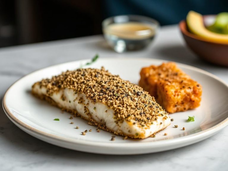Hemp-Crusted Fish or Tofu