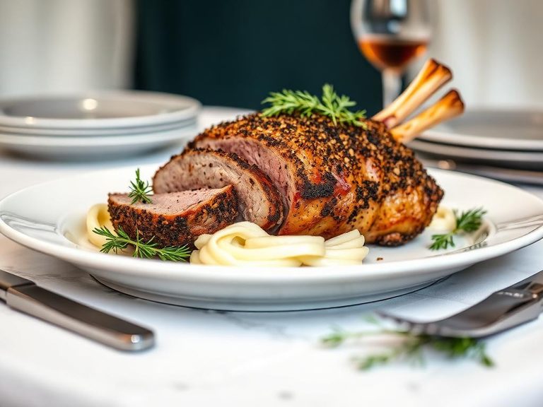 Herb-Crusted Lamb Roast