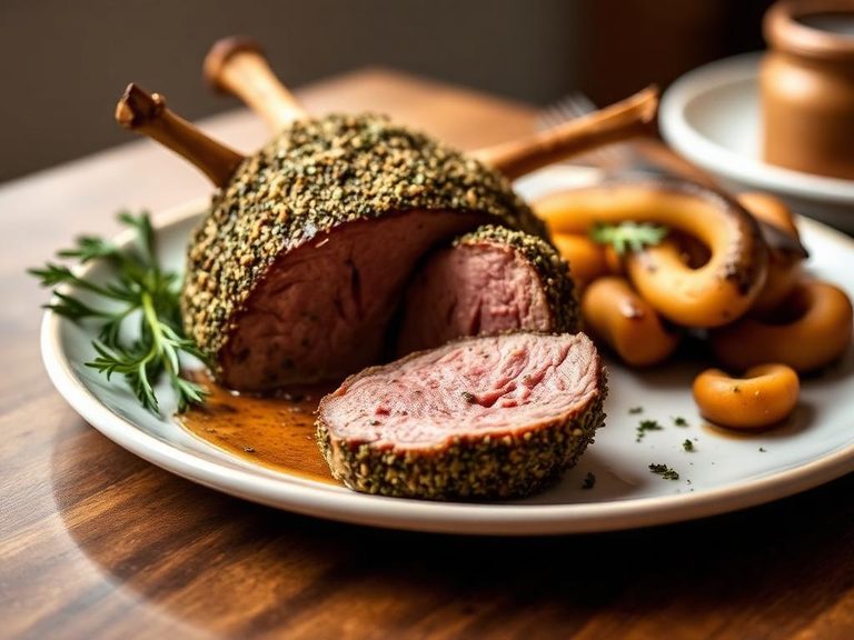 Herb-Crusted Roast Lamb Loin