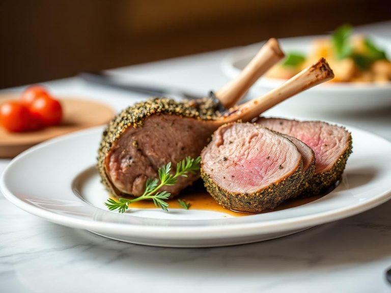 Herb-Crusted Roasted Lamb Loin
