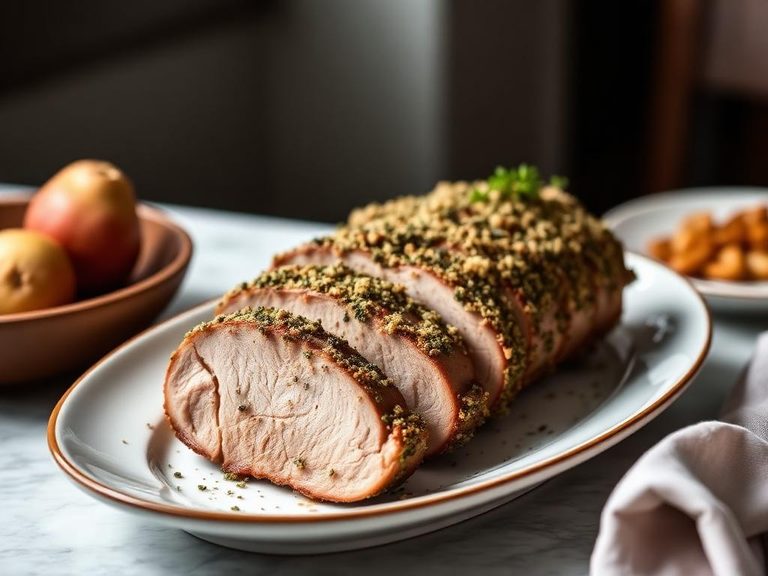 Herb-Crusted Roasted Pork Tenderloin