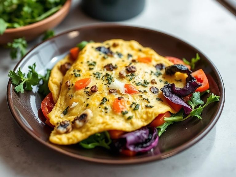 Herbed Garden Vegetable Omelet