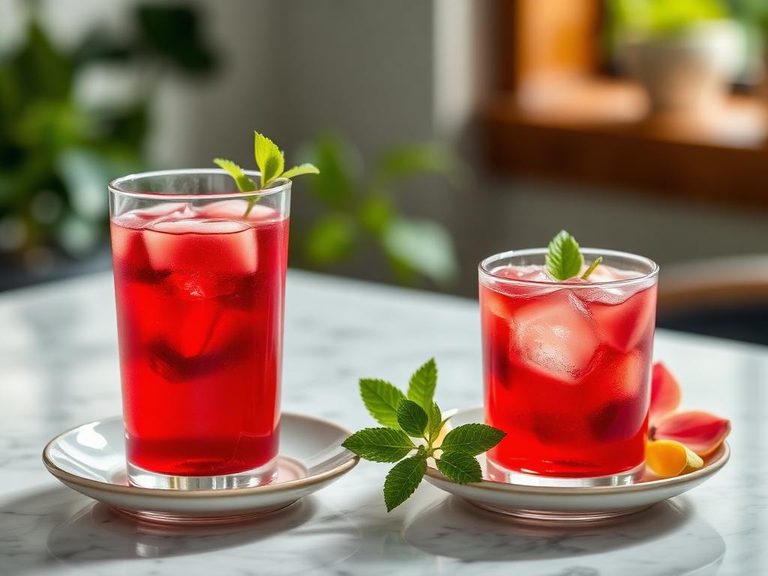 Hibiscus iced tea