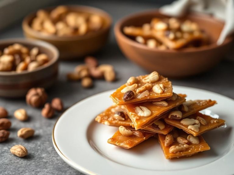 Hickory nut brittle