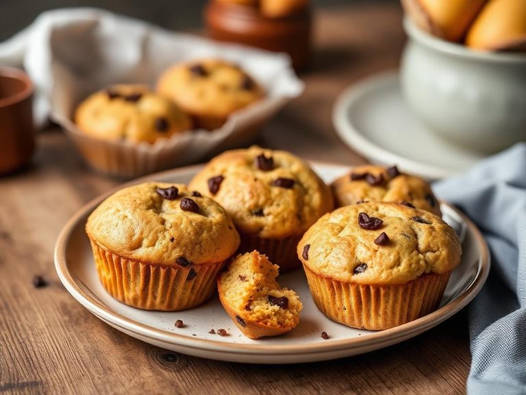 High-protein baked goods like muffins or pancakes
