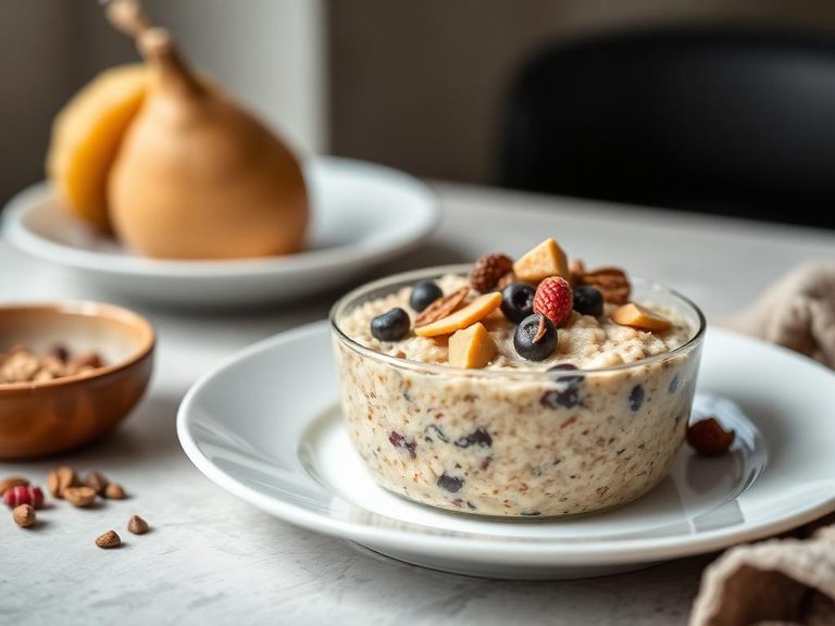 High-protein oatmeal or overnight oats