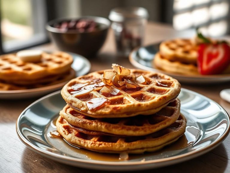 High-protein pancakes and waffles