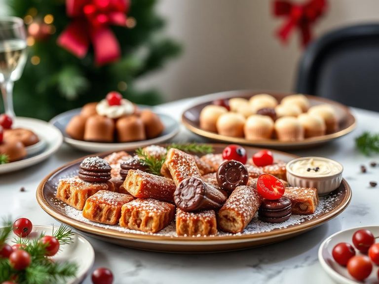 Holiday confection platters
