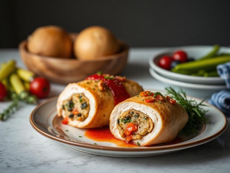 Holiday Stuffed Chicken Breasts
