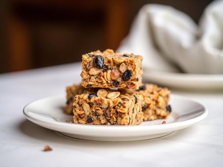 Homemade cereal bar or energy bite