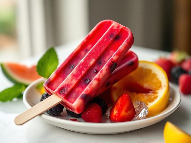 Homemade Fruit Popsicle