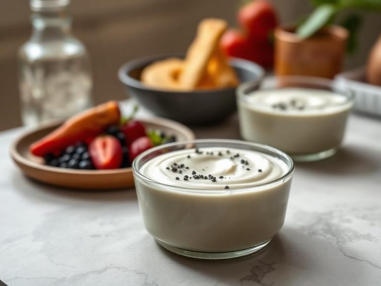 Homemade high-protein yogurt