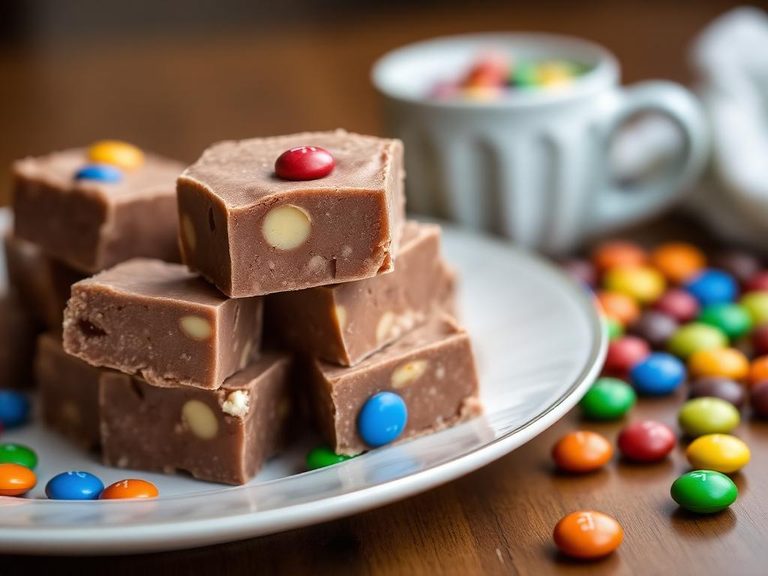 Homemade M&M's Fudge