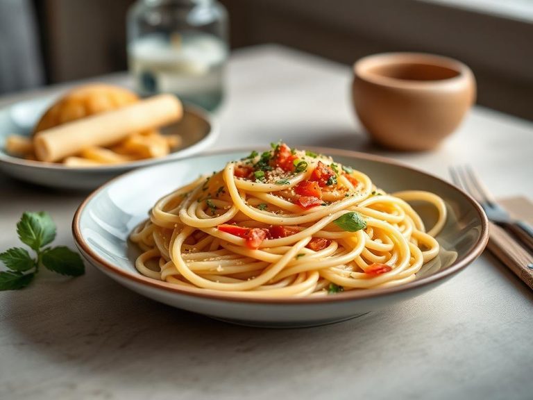 Homemade pasta or noodles