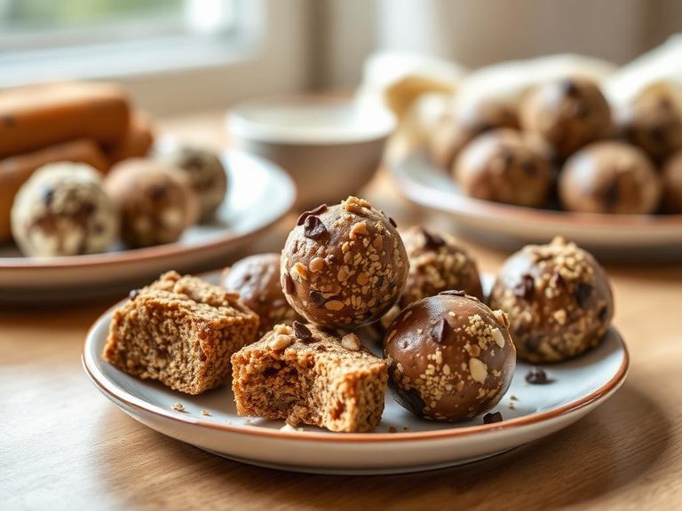 Homemade protein bars and energy balls