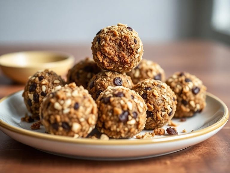 Homemade protein bars or energy balls