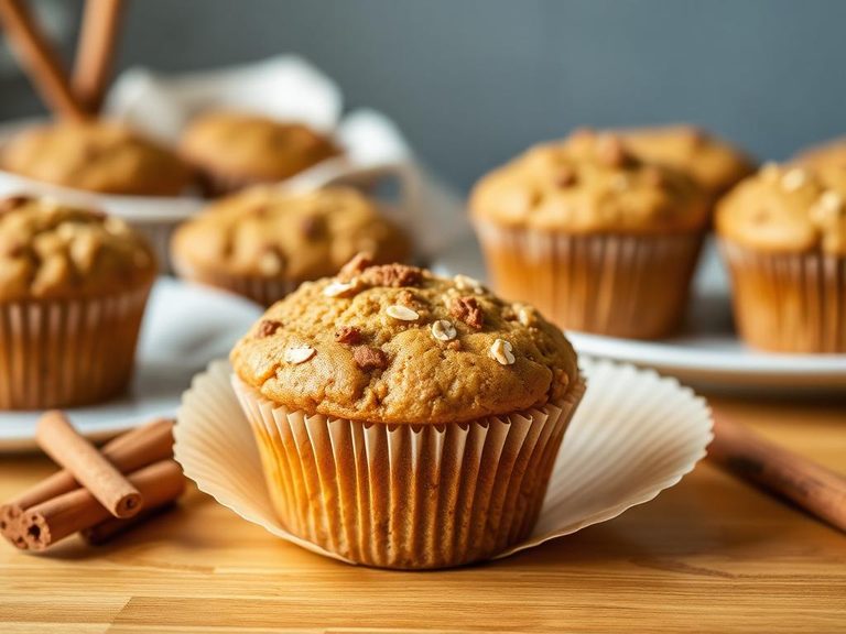 Honey and Cinnamon Oat Bran Muffins