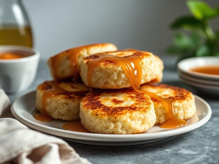 Honey Drizzled Rice Cakes