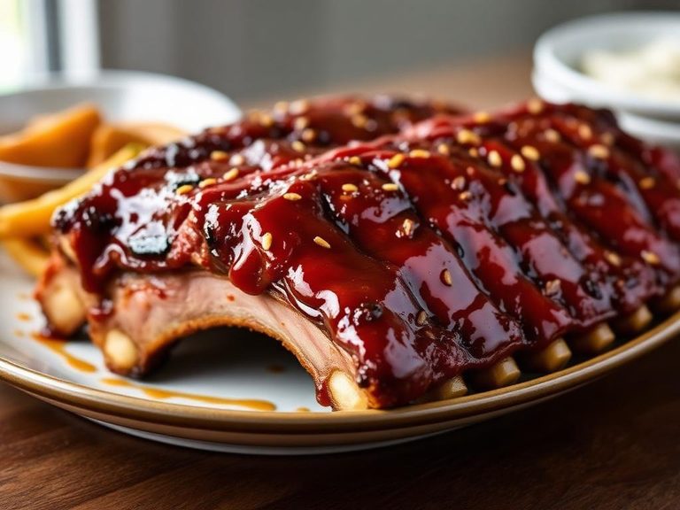Honey-Garlic Glazed Ribs
