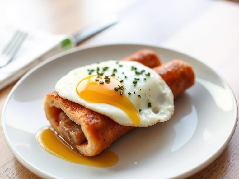 Honey Roll Sausage and Egg Breakfast Plate