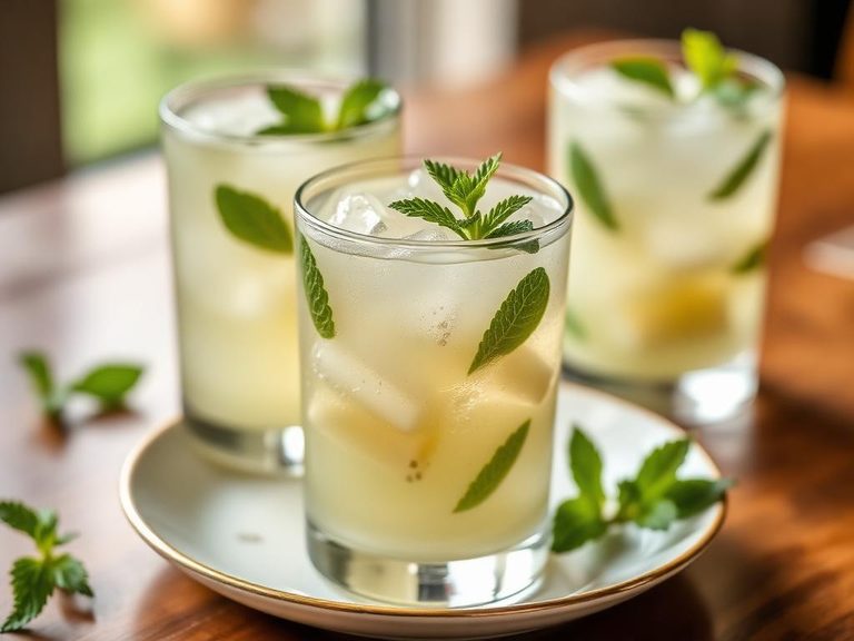 Honeydew and mint agua fresca