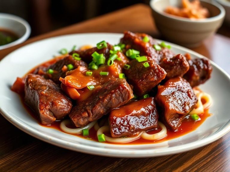 Hong Shao Niu Pai (Chinese Red-Braised Beef Ribs)