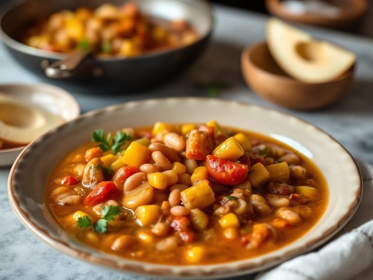 Hopi Bean and Corn Stew