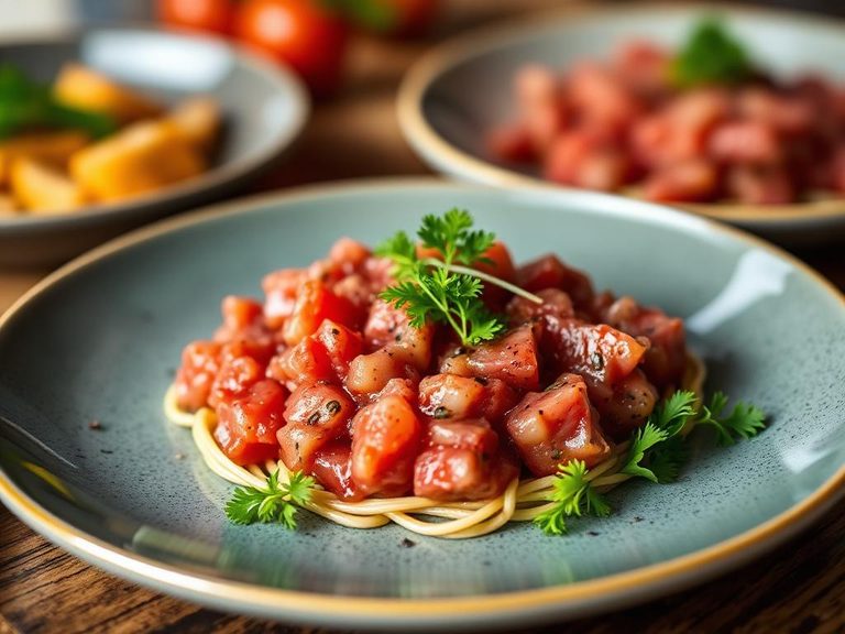 Horse steak tartare