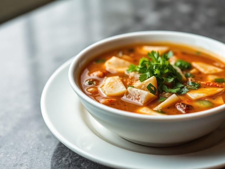 Hot and Sour Soup (as a thickener and component)