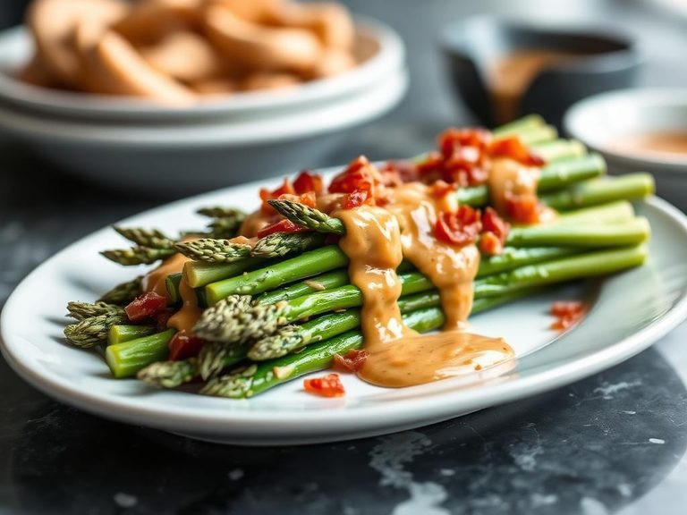 Hot Bacon Dressing for Asparagus
