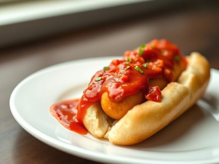 Hot Dog with Chili Sauce