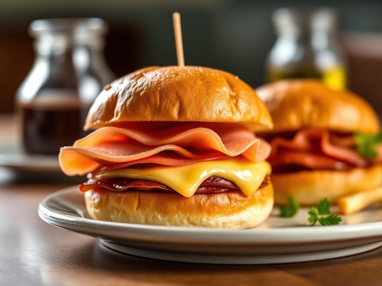 Hot Ham and Cheese Slider