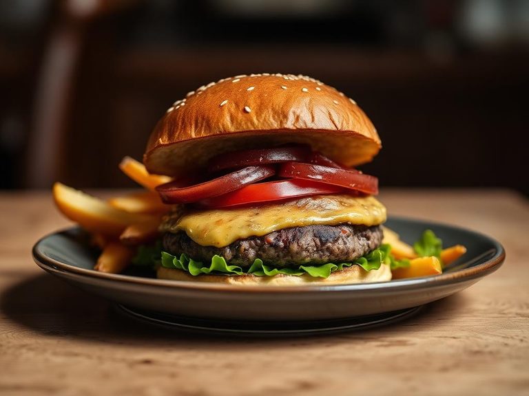 Hot Hamburger Plate