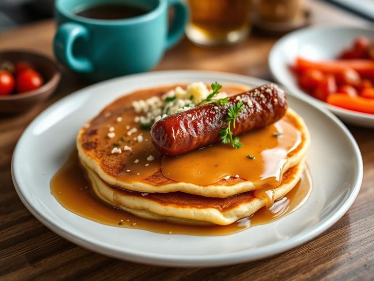 Hotcakes and sausage meal