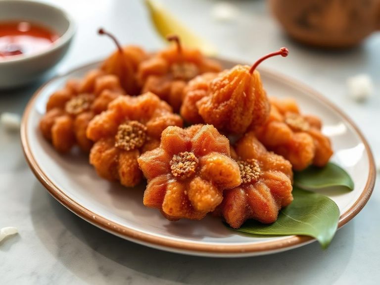 Hummingbird Tree Flower Fritters (Thai)