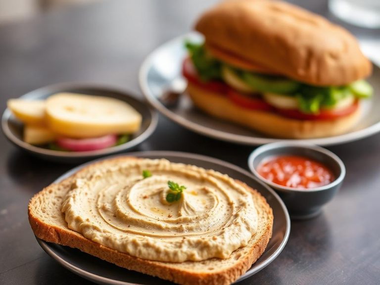 Hummus as a sandwich spread