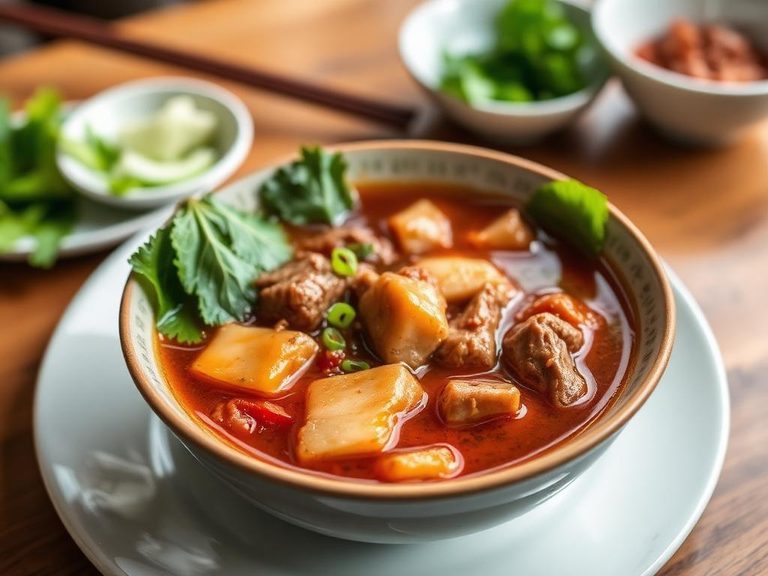 Hunan Sour Beef Soup