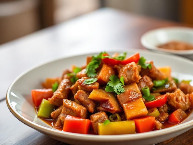 Hunan-Style Pork with Tomato