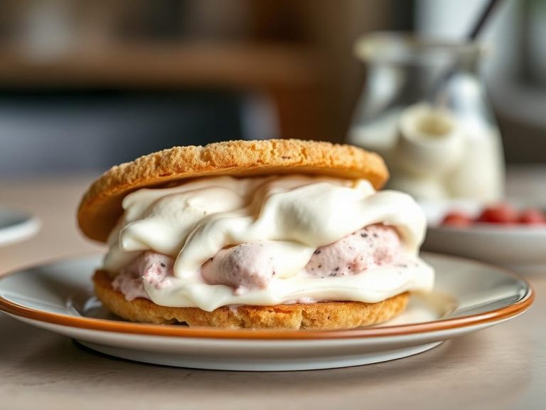 Ice cream sandwich filling