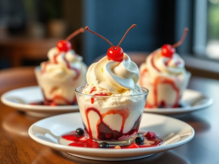 Ice cream sundaes