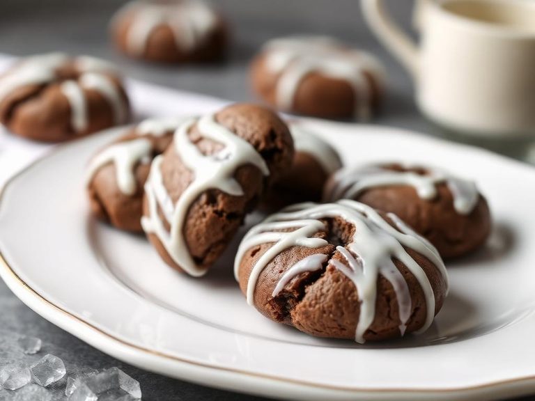 Iced Chocolate Sugar Cookies