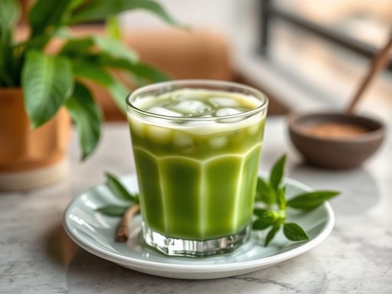 Iced Green Tea Latte