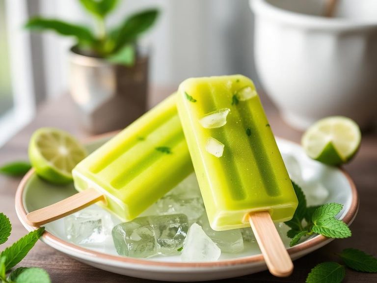 Iced Green Tea Popsicles
