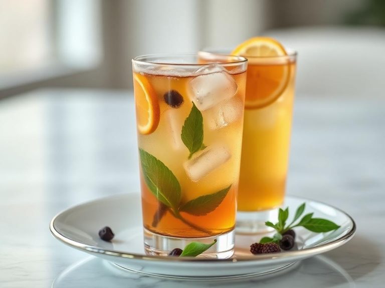 Iced herbal tea