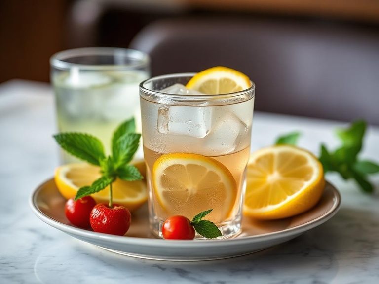 Iced tea or lemonade