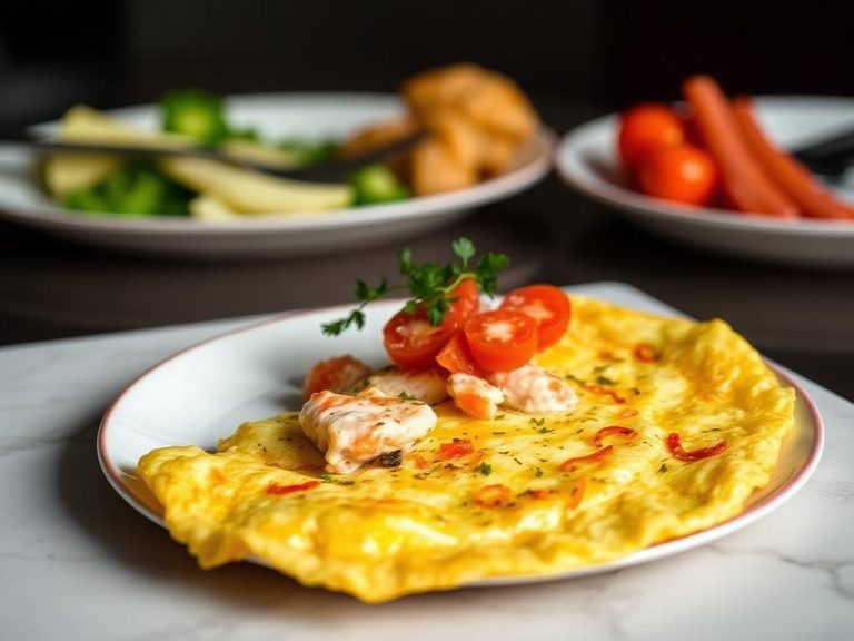 Imitation Crab Omelette