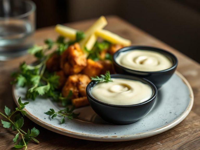 In homemade mayonnaise or aioli